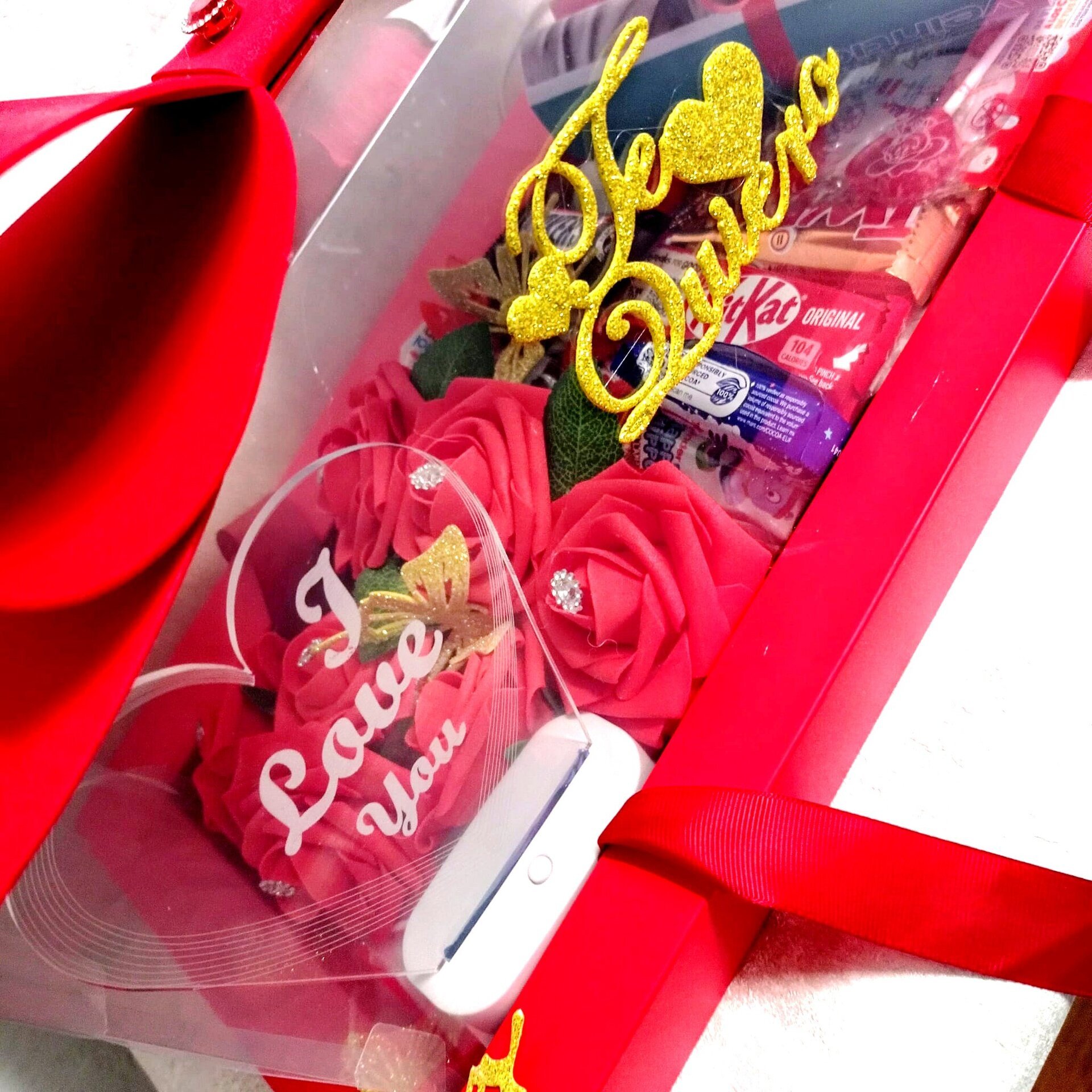 Caja Roja Elegante "Lazo" - 3