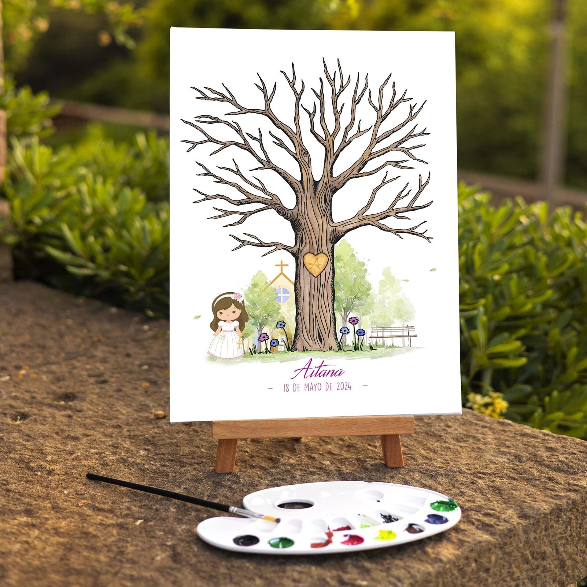 Árbol de Huellas para comunión - 3