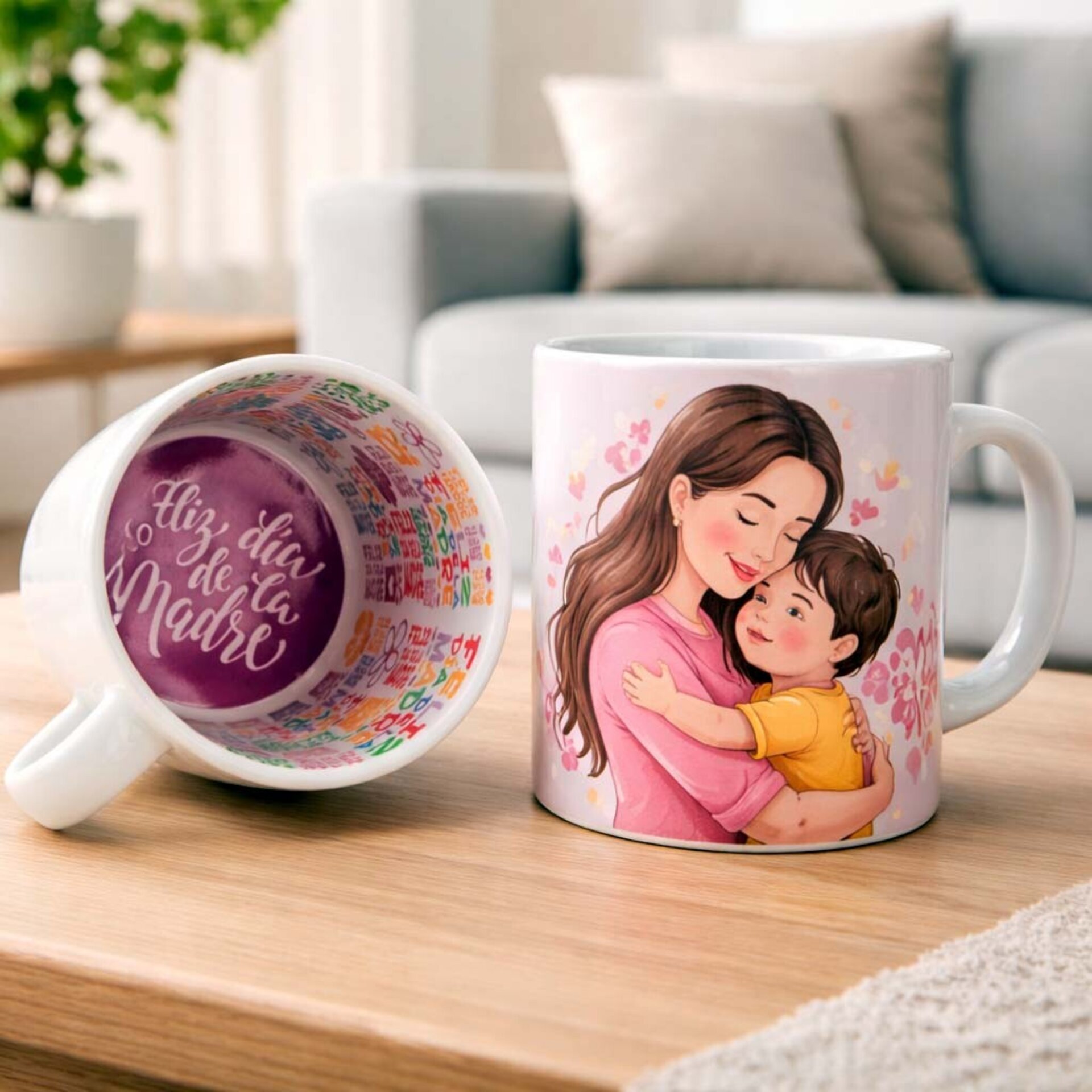 Taza con foto y mensaje en el interior - 1