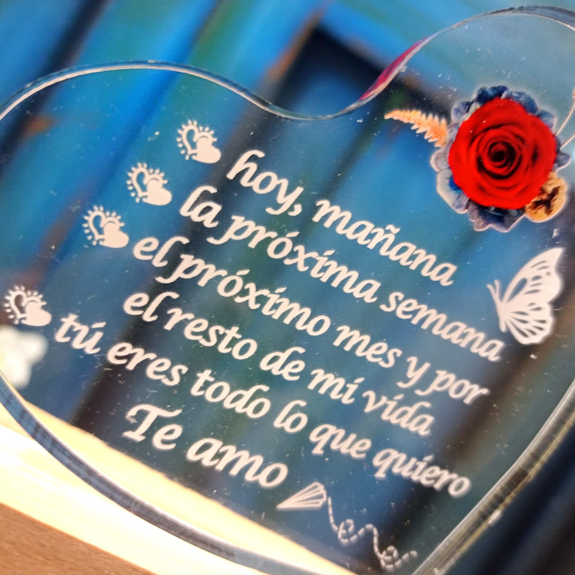 Placa Acrílica Corazón - 2
