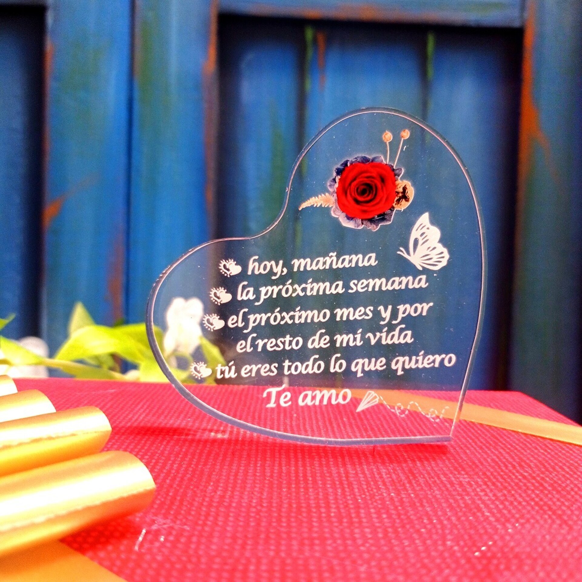 Placa Acrílica Corazón - 5