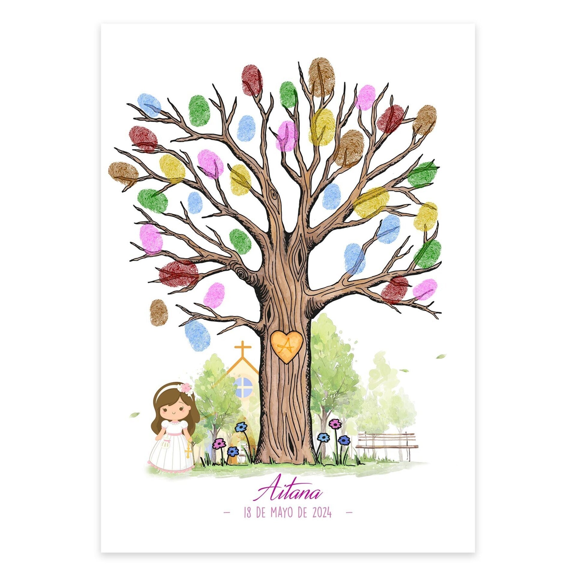 Árbol de Huellas para comunión - 5